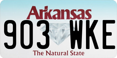 AR license plate 903WKE