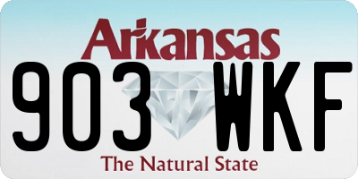 AR license plate 903WKF