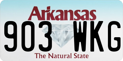 AR license plate 903WKG
