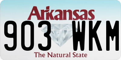 AR license plate 903WKM