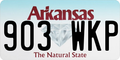 AR license plate 903WKP