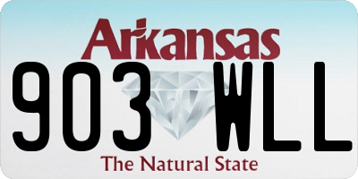AR license plate 903WLL