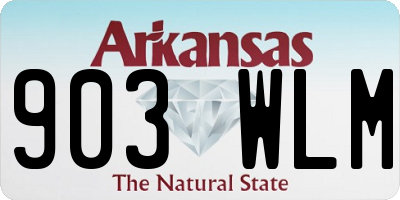 AR license plate 903WLM