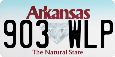 AR license plate 903WLP