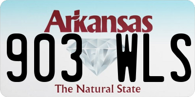 AR license plate 903WLS