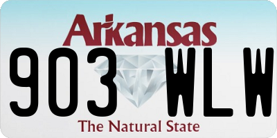 AR license plate 903WLW