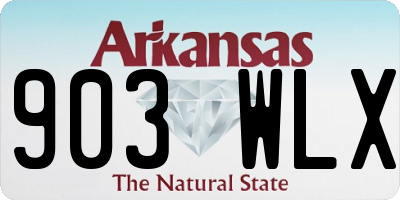 AR license plate 903WLX