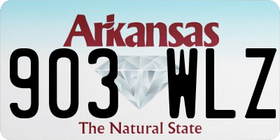 AR license plate 903WLZ