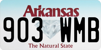 AR license plate 903WMB