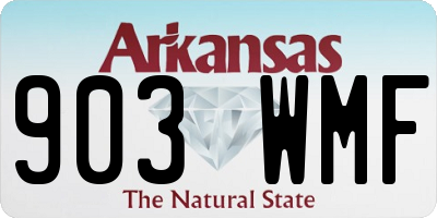 AR license plate 903WMF