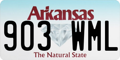 AR license plate 903WML