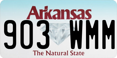 AR license plate 903WMM