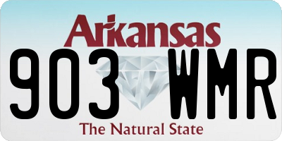 AR license plate 903WMR