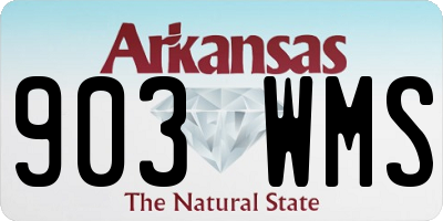 AR license plate 903WMS