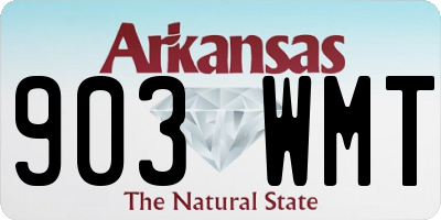 AR license plate 903WMT