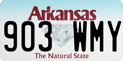 AR license plate 903WMY