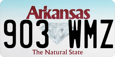 AR license plate 903WMZ