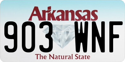 AR license plate 903WNF