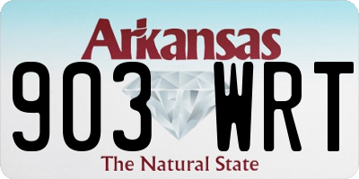 AR license plate 903WRT