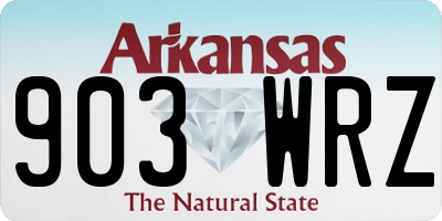 AR license plate 903WRZ