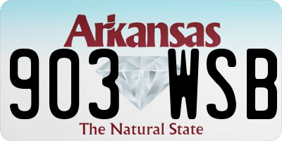 AR license plate 903WSB