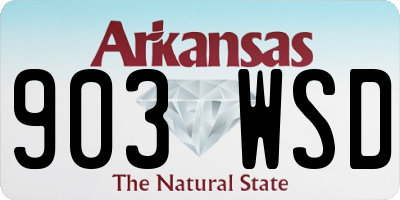 AR license plate 903WSD
