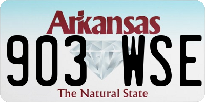 AR license plate 903WSE