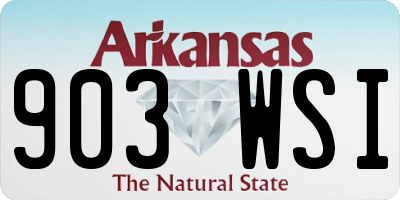 AR license plate 903WSI