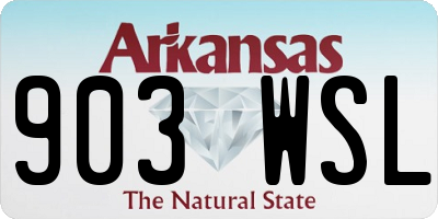 AR license plate 903WSL