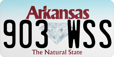 AR license plate 903WSS
