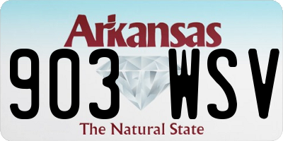 AR license plate 903WSV