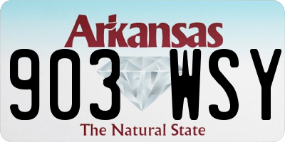 AR license plate 903WSY