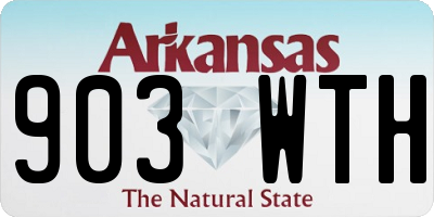 AR license plate 903WTH