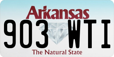 AR license plate 903WTI