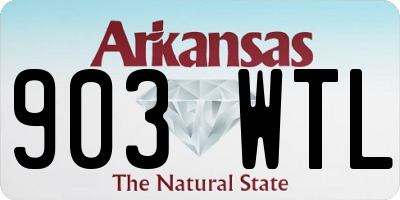 AR license plate 903WTL