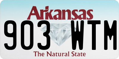 AR license plate 903WTM