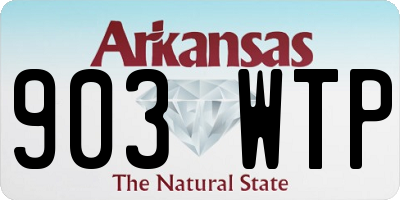 AR license plate 903WTP