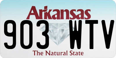 AR license plate 903WTV