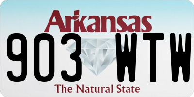 AR license plate 903WTW