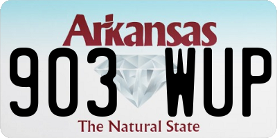 AR license plate 903WUP