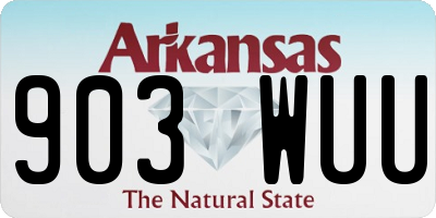 AR license plate 903WUU