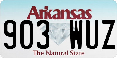 AR license plate 903WUZ