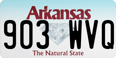 AR license plate 903WVQ