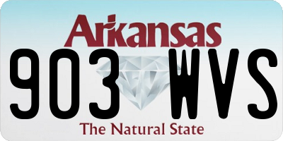 AR license plate 903WVS