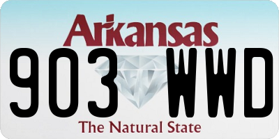 AR license plate 903WWD