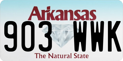 AR license plate 903WWK