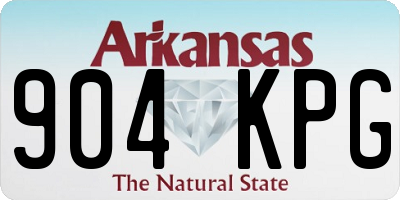 AR license plate 904KPG