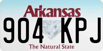 AR license plate 904KPJ