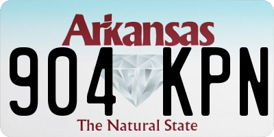 AR license plate 904KPN