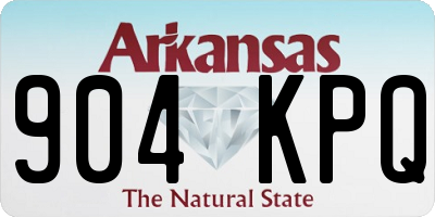 AR license plate 904KPQ